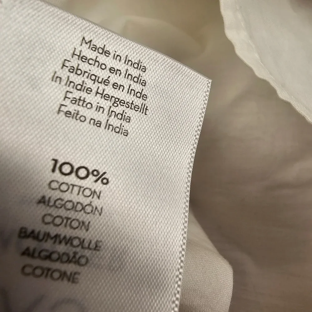 Mother The Honor Shirt XS White Crystal Embellished Collar Luxury Button Down - Picture 6 of 8